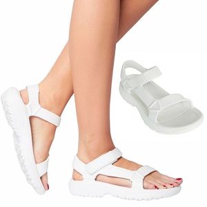 🆕 TEVA Hurricane Drift Outdoor Waterproof Sandals in White SZ 8